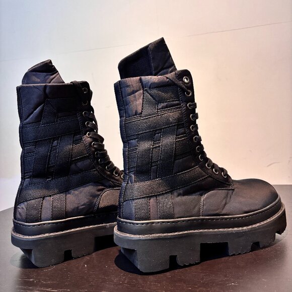 Rick Owens Megatooth Combat Boots – Black (Size 44) - Picture 4 of 5